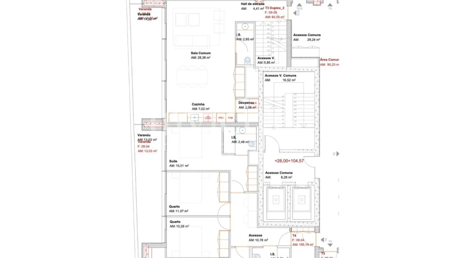 Apartamento T3 para Venda em Ramalde Foto 26