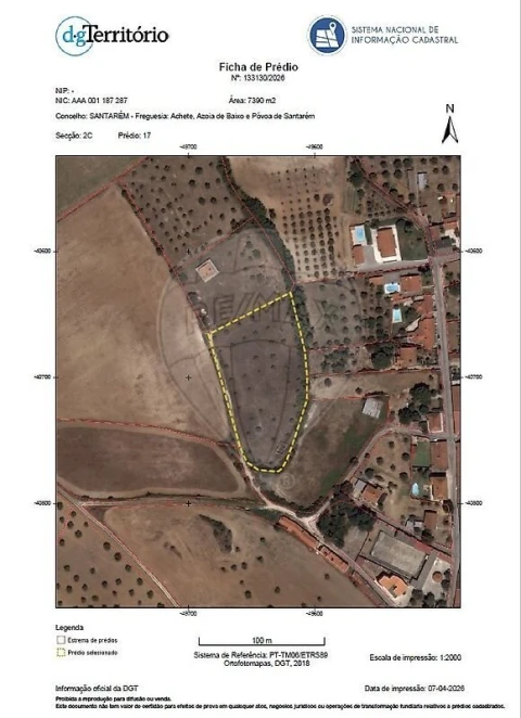 Terreno para Venda em Achete, Azoia de Baixo e Póvoa de Santarém