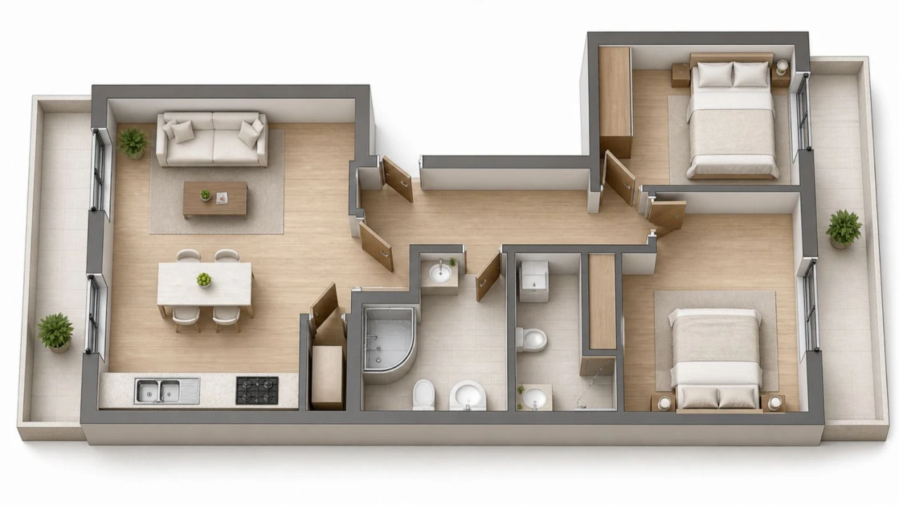Apartamento T2 para Venda em Coimbrão Planta 2