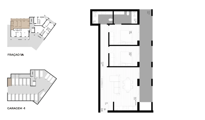 Apartamento T2 para Venda em Pedrouços Planta 1