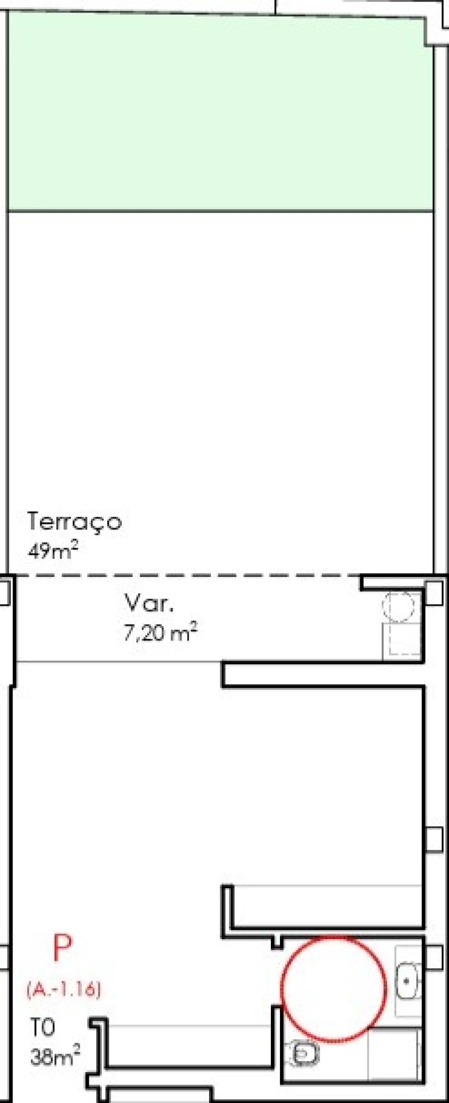 Apartamento para Venda em Fânzeres e São Pedro da Cova Planta 1