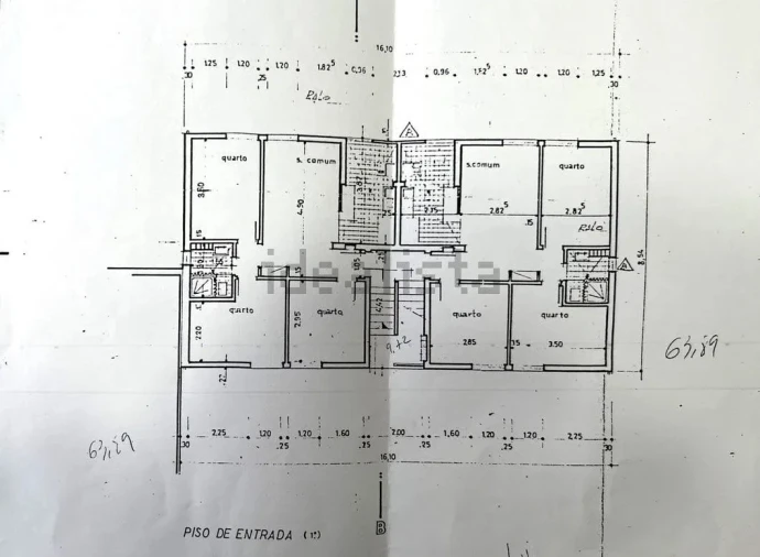 Apartamento T3 para Venda em Laranjeiro e Feijó Planta 1
