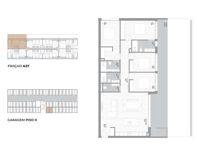 Apartamento T4 para Venda em Fânzeres e São Pedro da Cova Planta 1