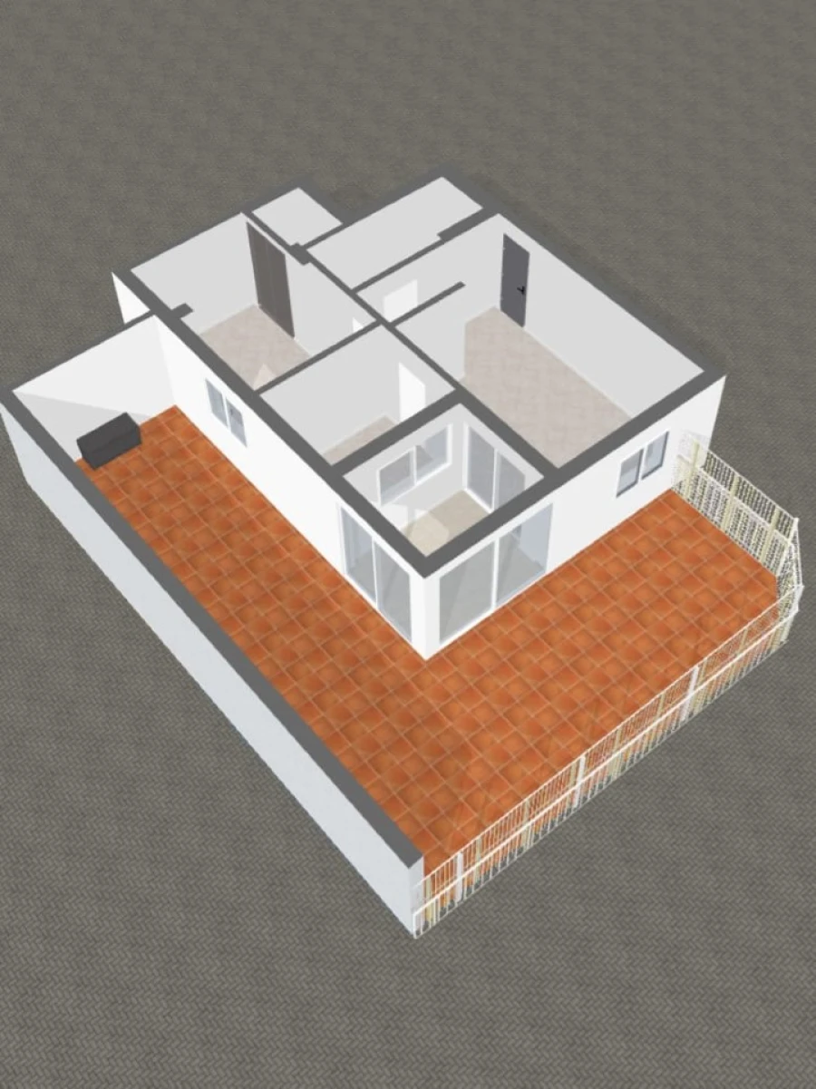 Apartamento T1 para Venda em Alcantarilha e Pêra Planta 1
