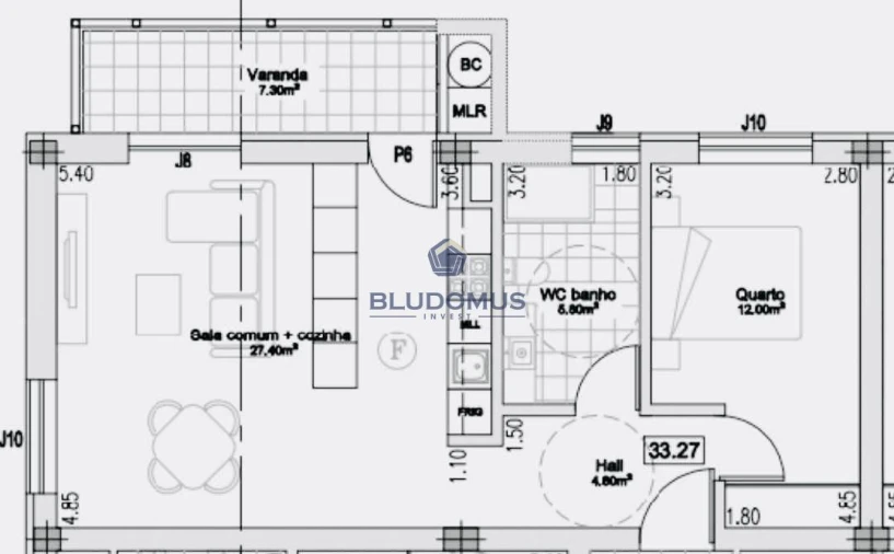 Apartamento T1 para Venda em Avanca Foto 6