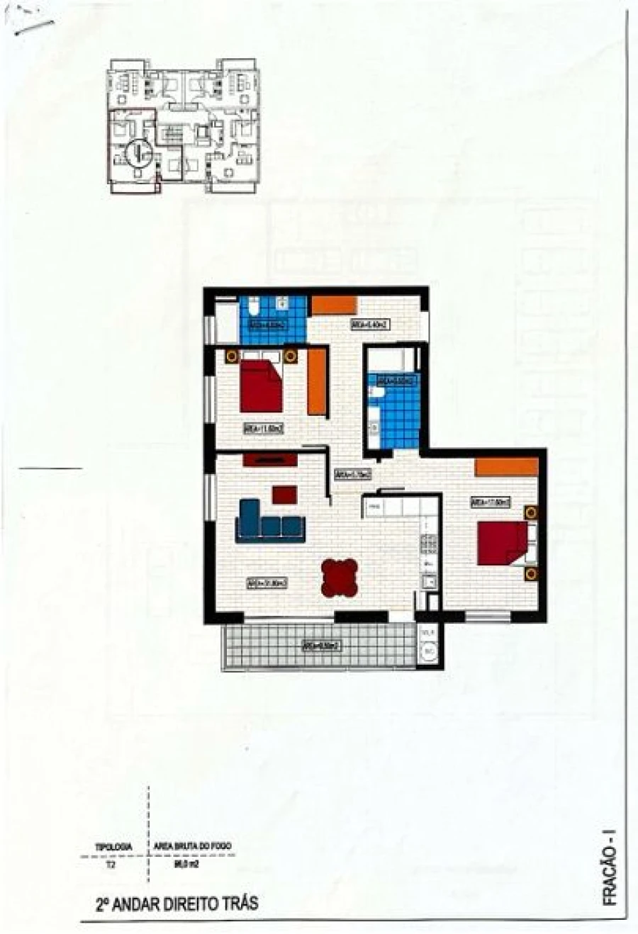 Apartamento T2 para Venda em Avanca Planta 2