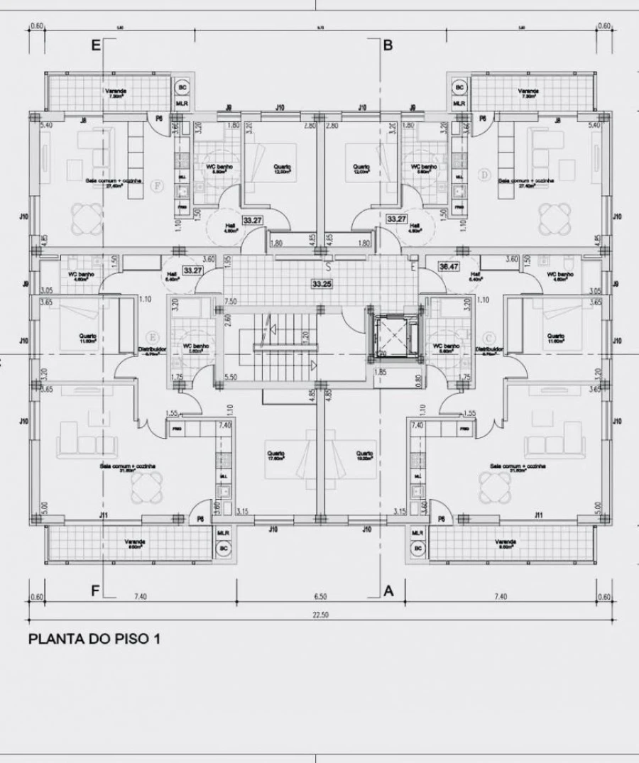 Apartamento T2 para Venda em Avanca Planta 3