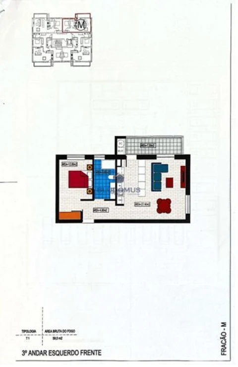 Apartamento T1 para Venda em Avanca