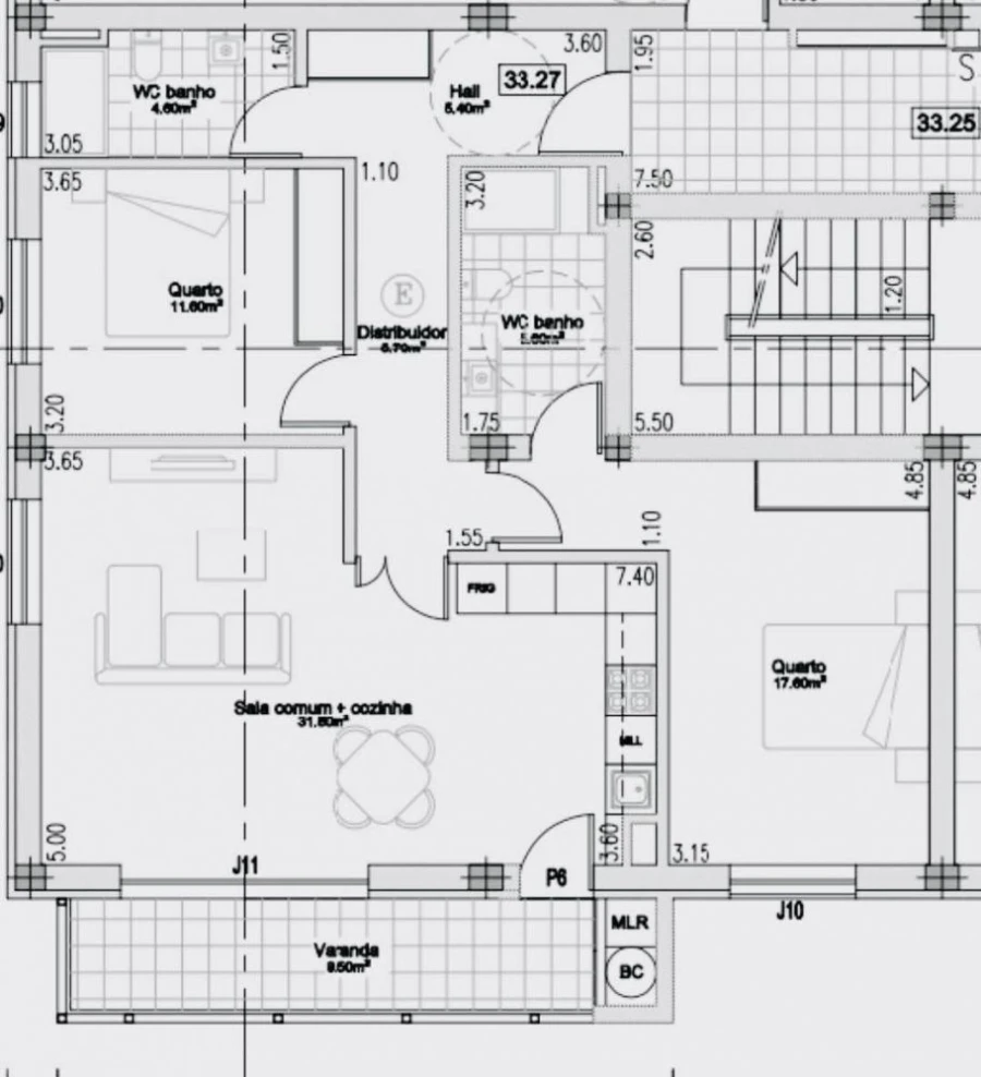 Apartamento T2 para Venda em Avanca Planta 4