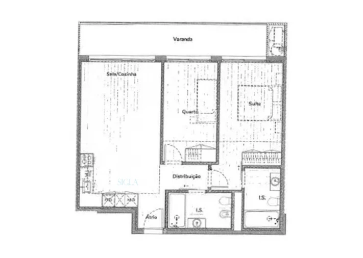 Apartamento T2 para Venda em Oliveira do Douro Planta 1