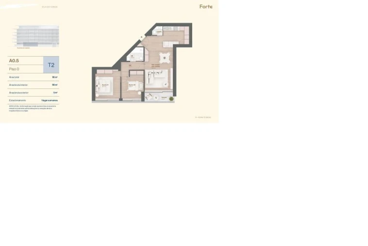 Apartamento T2 para Venda em Vila do Conde Foto 21