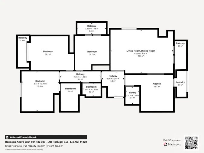 Apartamento T3 para Venda em Vilar de Andorinho Foto 40
