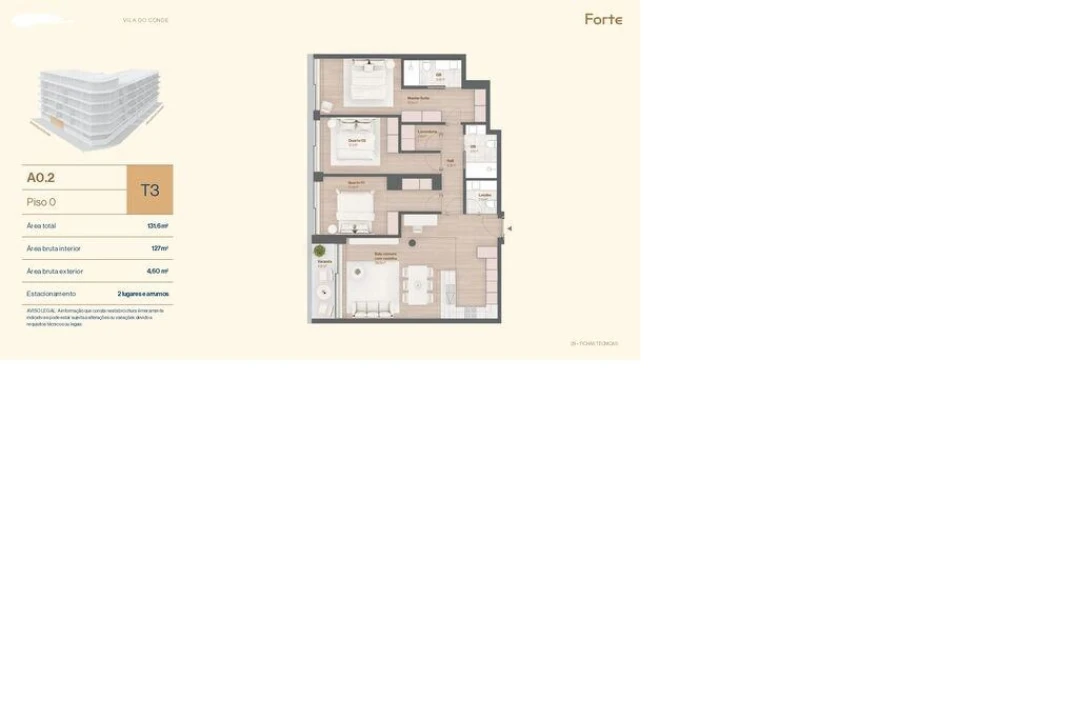 Apartamento T3 para Venda em Vila do Conde Foto 21