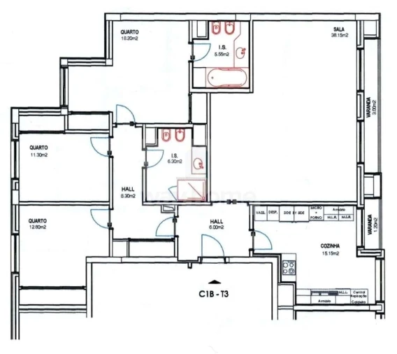 Apartamento T3 para Venda em Alcantara Foto 34