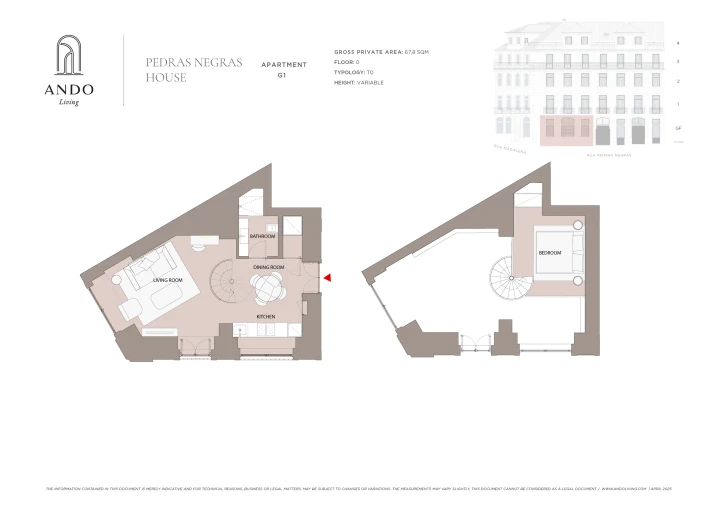 Apartamento para Venda em Santa Maria Maior Planta 1