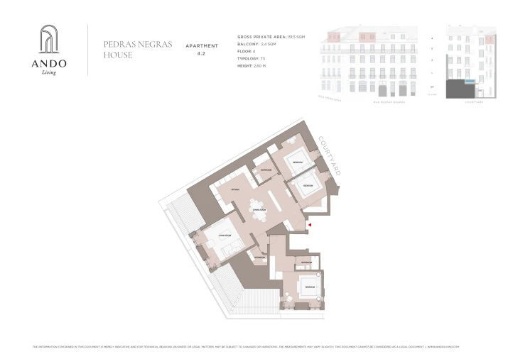 Apartamento T3 para Venda em Santa Maria Maior Planta 1