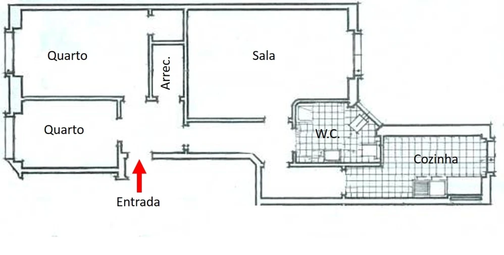 Apartamento T2 para Arrendamento em Benfica Planta 1