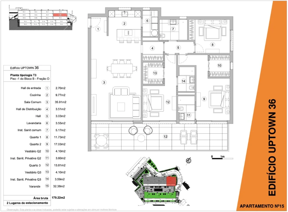 Apartamento T3 para Venda em Imaculado Coração de Maria Planta 2