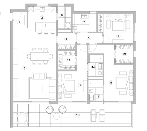 Apartamento T3 para Venda em Imaculado Coração de Maria Planta 1