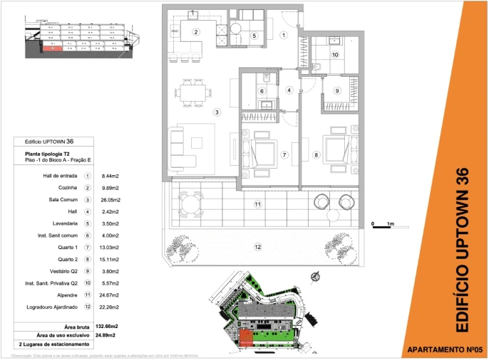 Apartamento T2 para Venda em Imaculado Coração de Maria Planta 2
