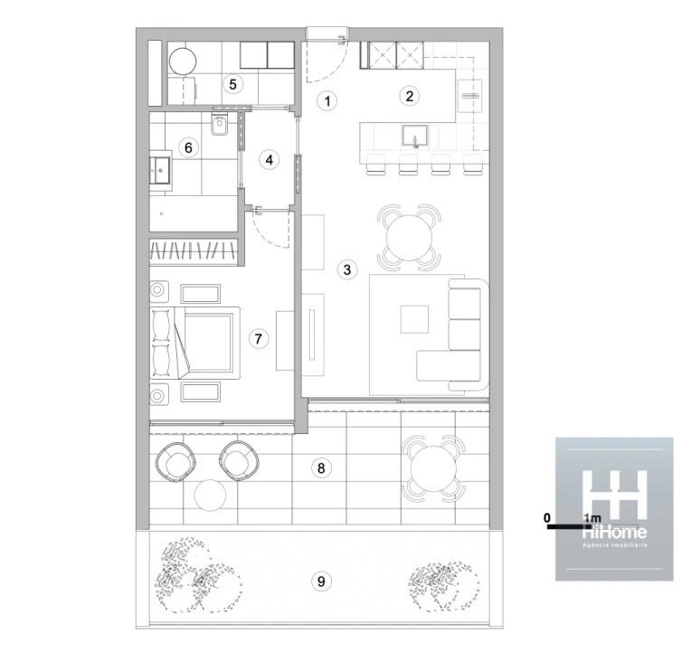 Apartamento T1 para Venda em Imaculado Coração de Maria Foto 36