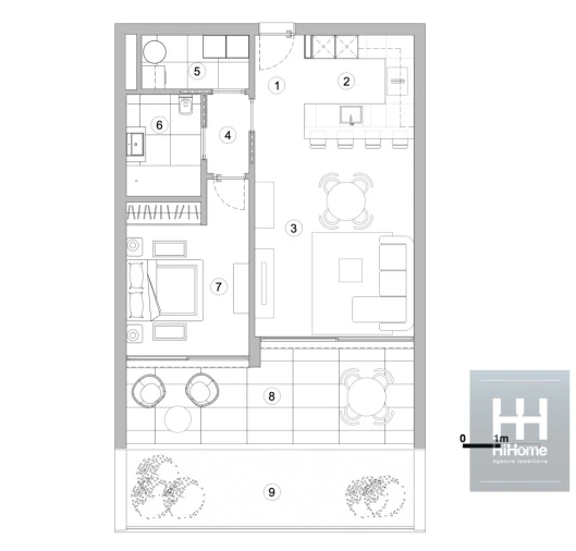 Apartamento T1 para Venda em Imaculado Coração de Maria Foto 36