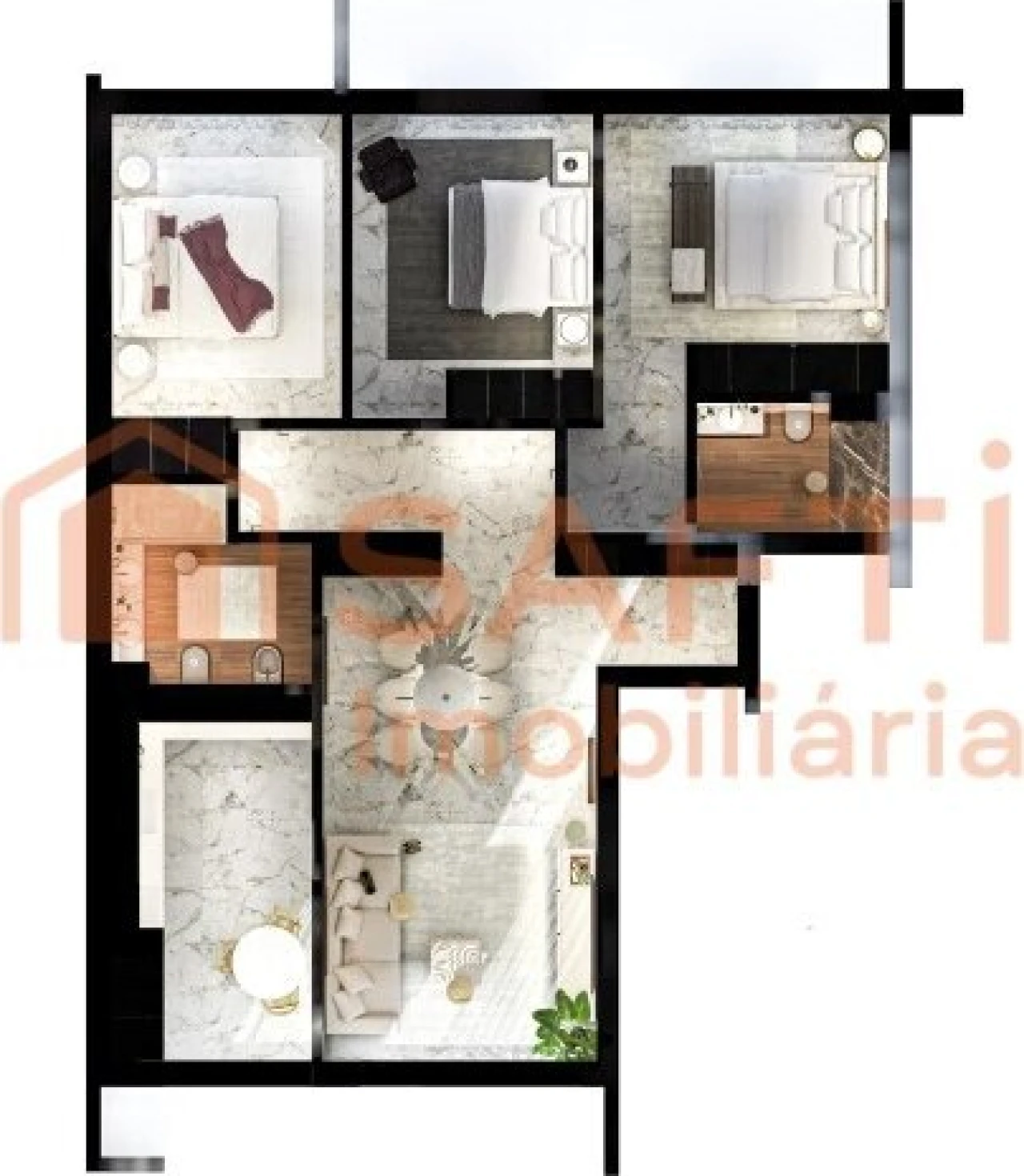 Apartamento T2 para Venda em Nossa Senhora da Piedade Foto 67