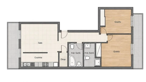 Apartamento T2 para Venda em Coimbrão