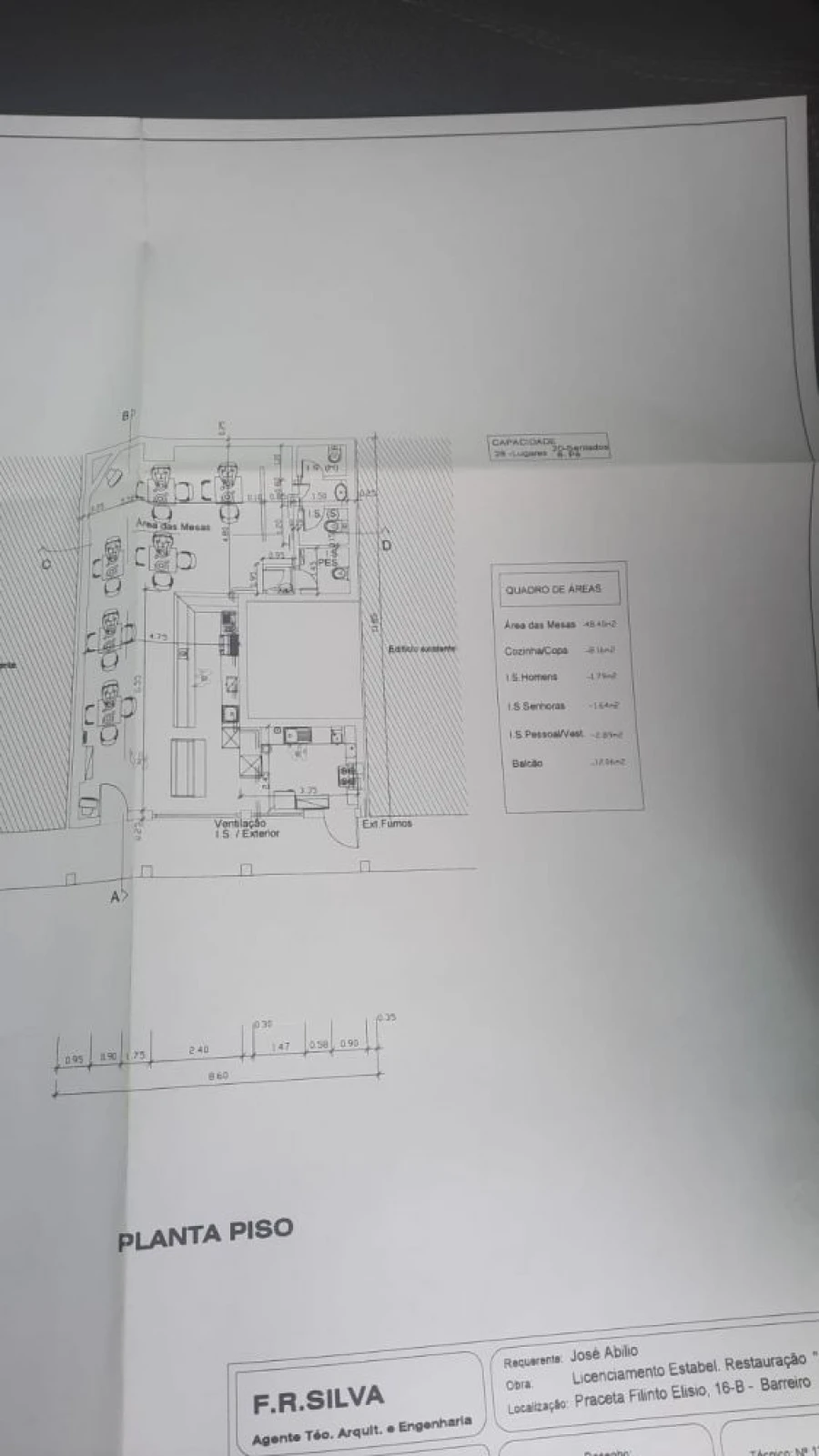 Loja para Arrendamento em Alto do Seixalinho, Santo André e Verderena Planta 1