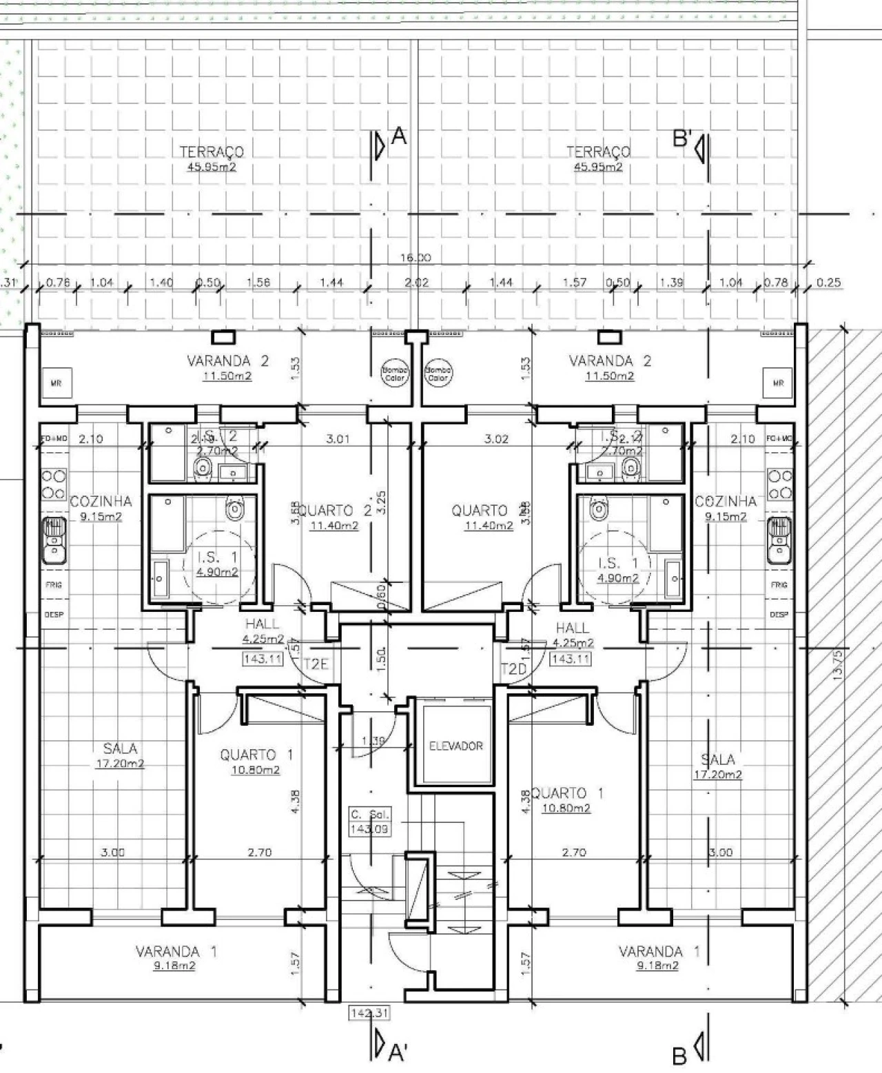 Apartamento T2 para Venda em Santo Antonio dos Olivais Planta 2
