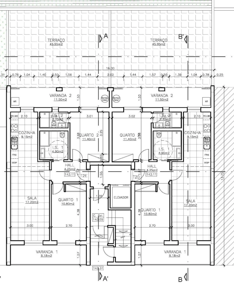 Apartamento T2 para Venda em Santo Antonio dos Olivais Planta 2
