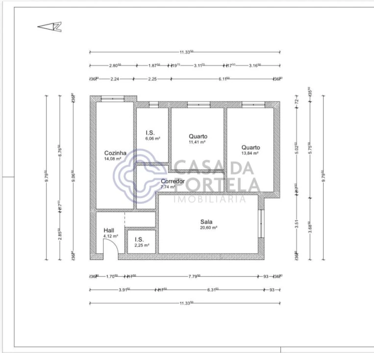 Apartamento T2 para Venda em Vilar de Andorinho Foto 26
