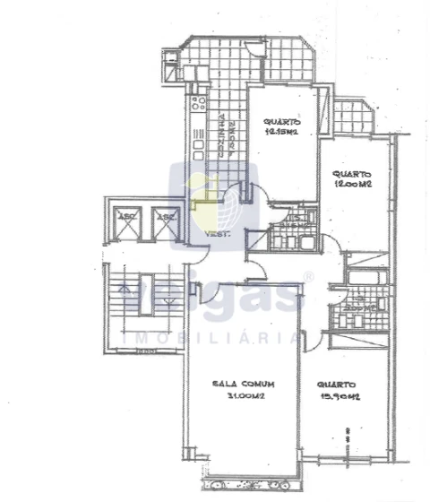 Apartamento T3 para Venda em Benfica