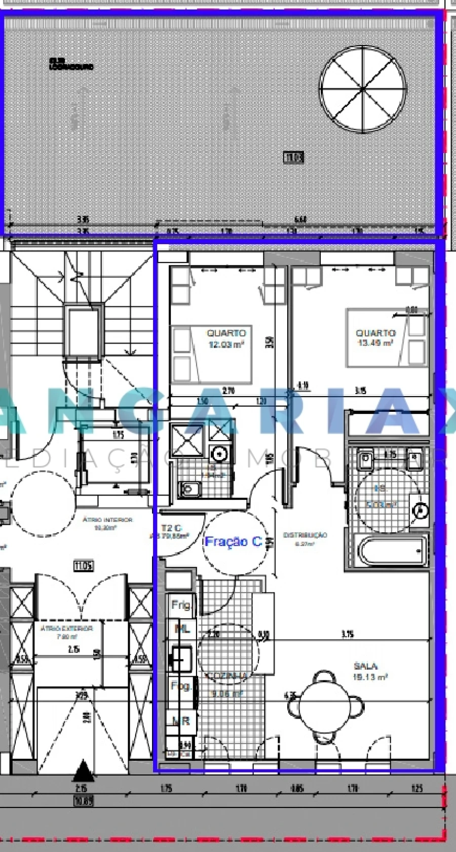 Apartamento T2 para Venda em Nazare Planta 1