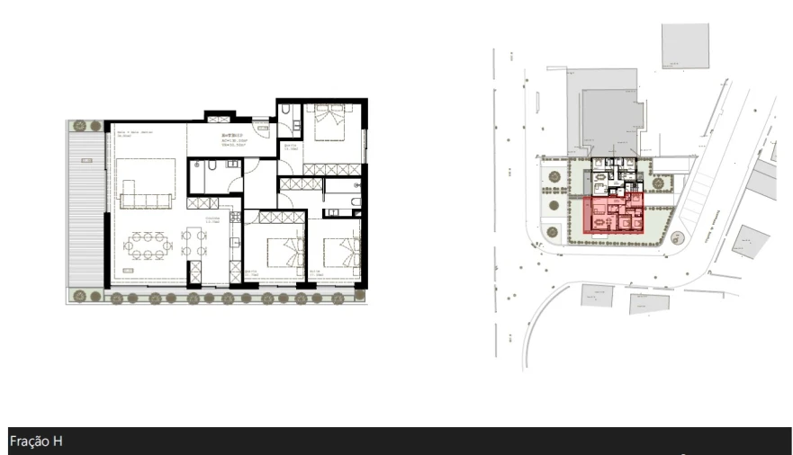 Apartamento T3 para Venda em São Felix da Marinha Planta 1