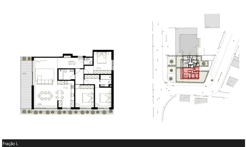 Apartamento T3 para Venda em São Felix da Marinha Planta 1