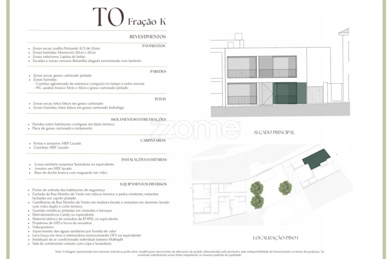 Apartamento T1 para Venda em Matosinhos e Leça da Palmeira Planta 2