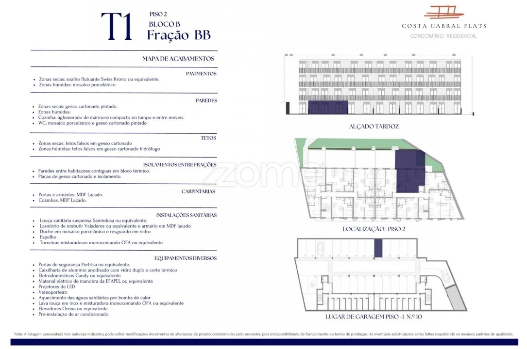 Apartamento T1 para Venda em Paranhos Planta 2