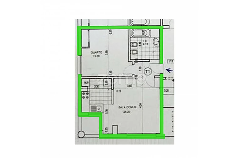 Apartamento T1 para Venda em Santo António dos Cavaleiros e Frielas Planta 1