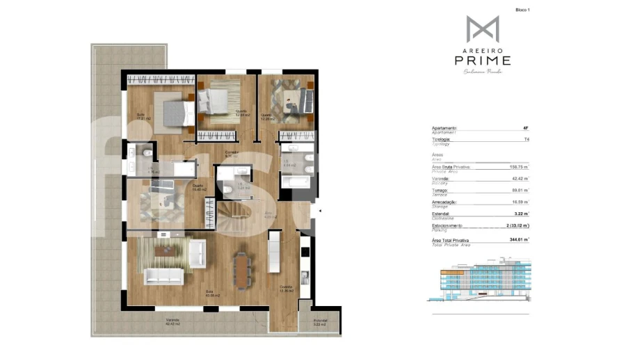 Apartamento T4 para Arrendamento em Areeiro Foto 27