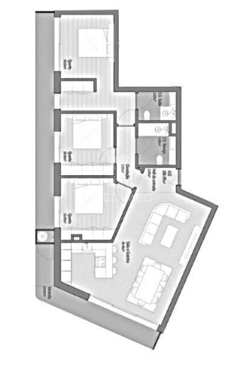 Apartamento T3 para Venda em Bougado (São Martinho e Santiago)
