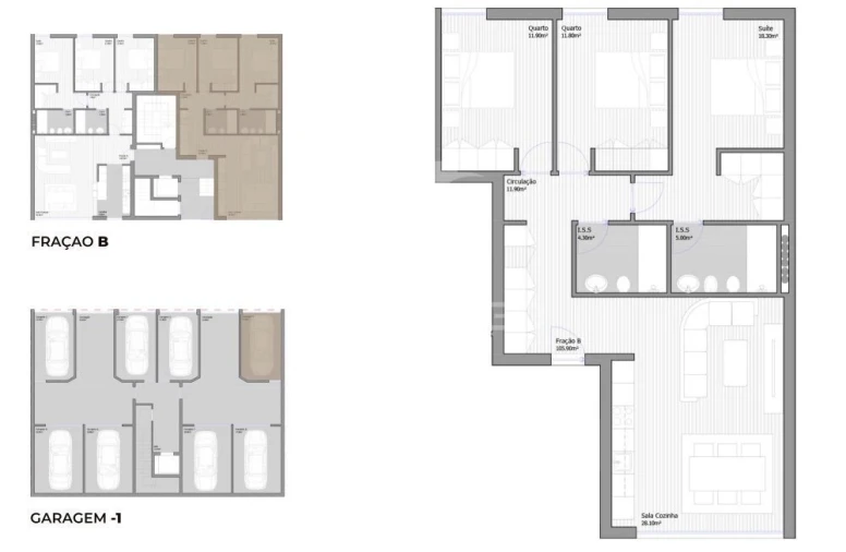 Apartamento T2 para Venda em São João Baptista Foto 13