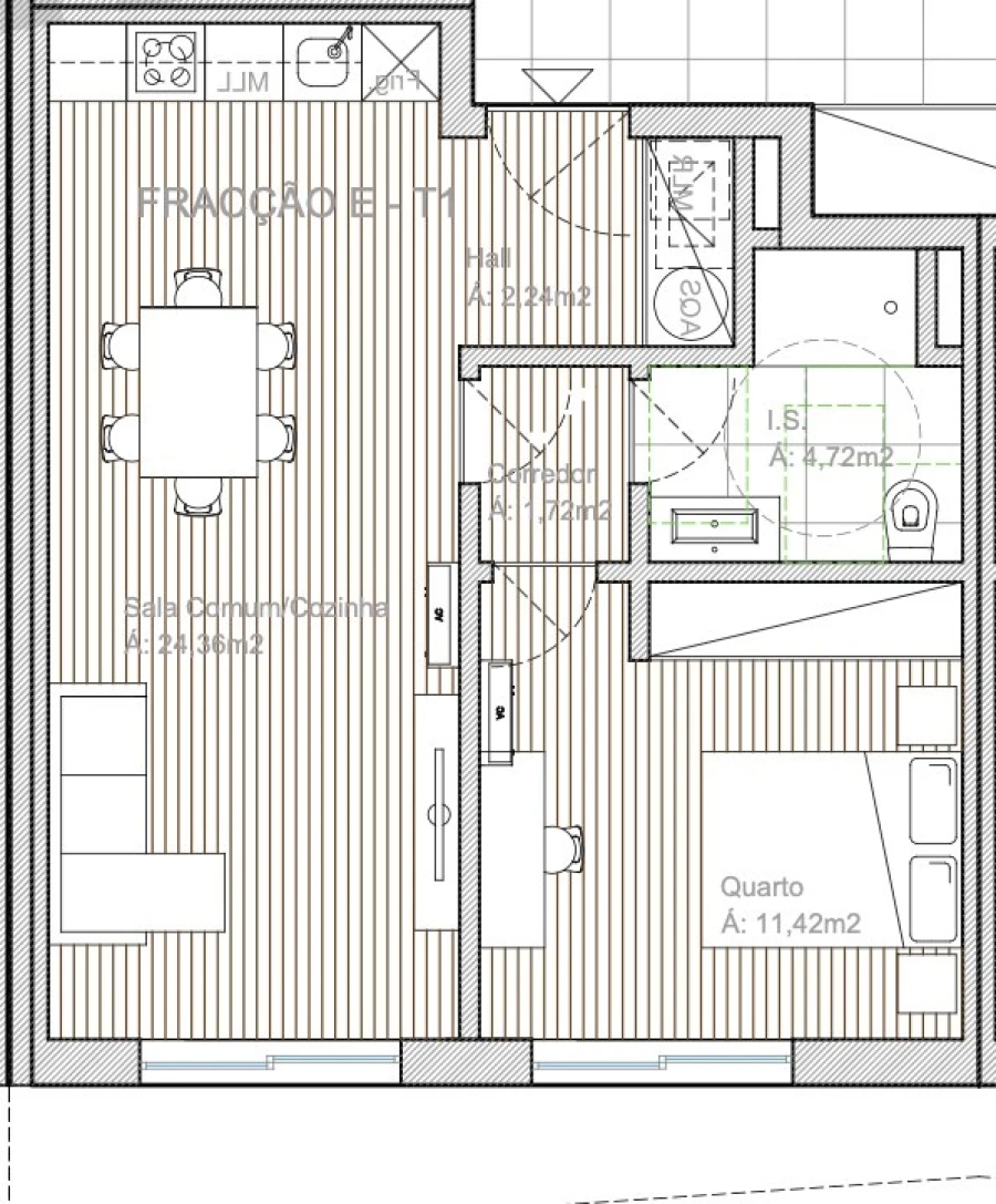 Apartamento T1 para Venda em Valença, Cristelo Covo e Arão Foto 10