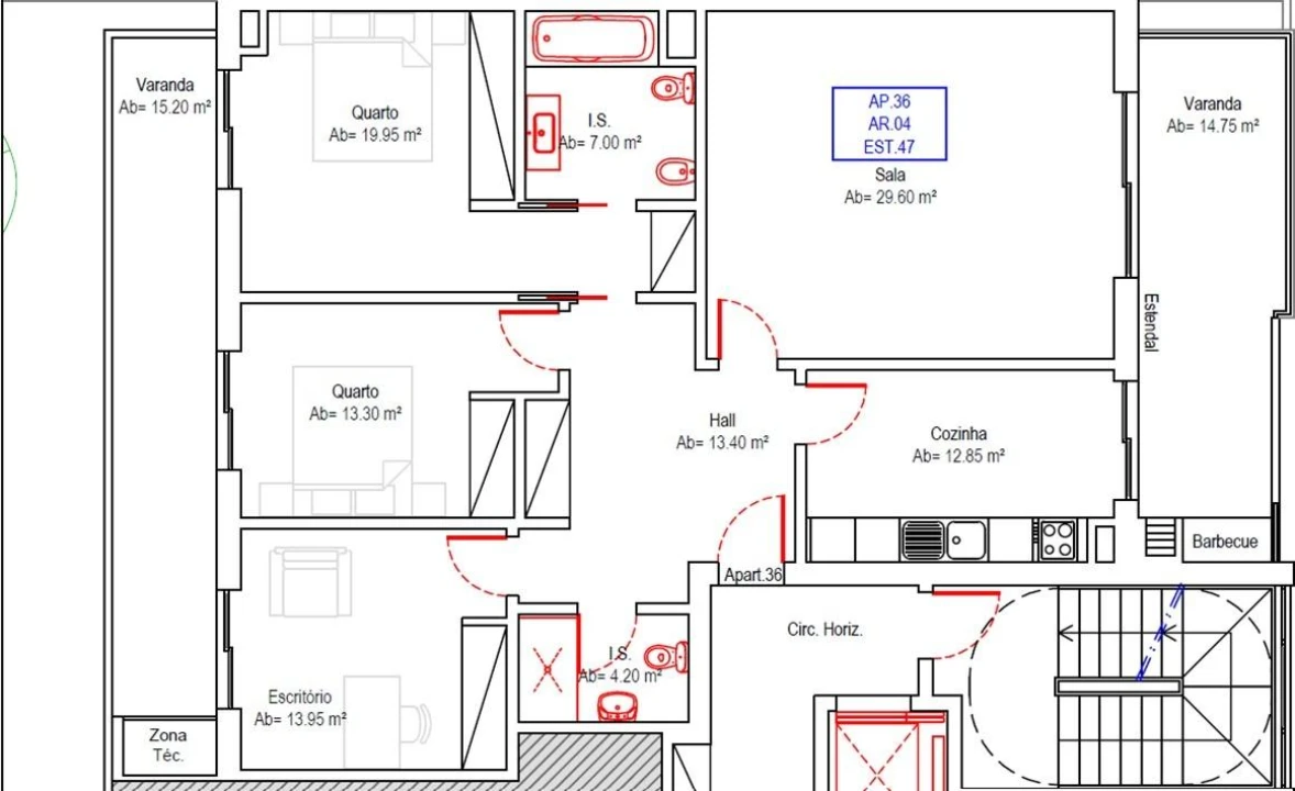Apartamento T3 para Venda em Portimão Foto 36