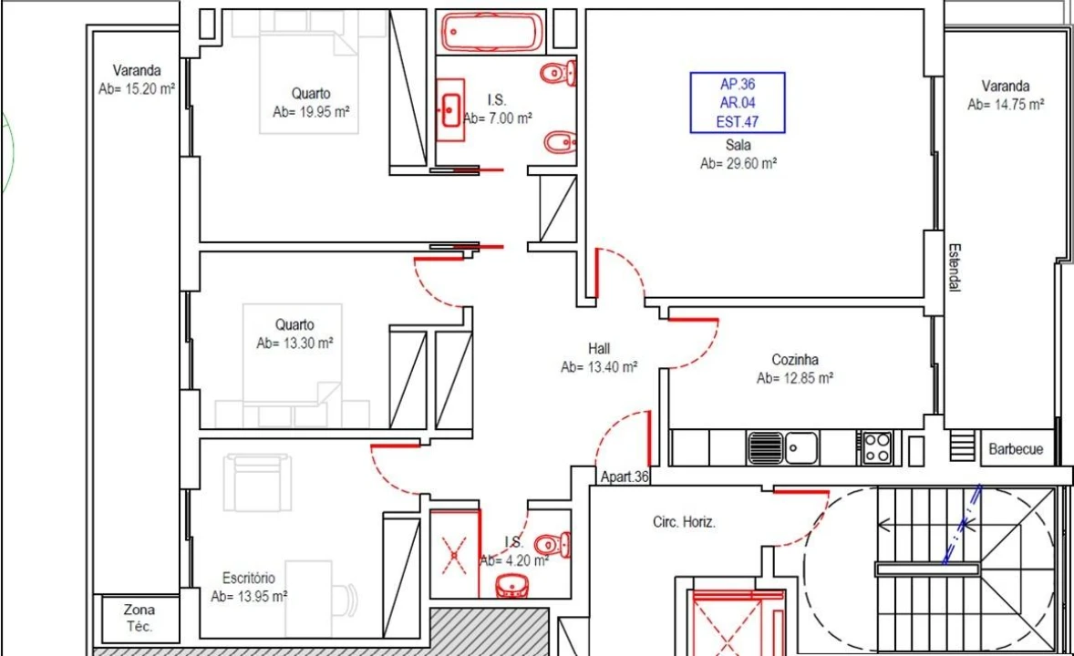 Apartamento T3 para Venda em Portimão Foto 36