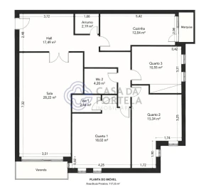 Apartamento T3 para Venda em Póvoa de Varzim, Beiriz e Argivai