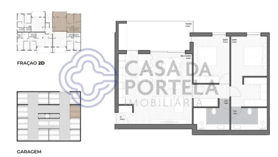 Apartamento T2 para Venda em Poiares (Santo Andre) Foto 19