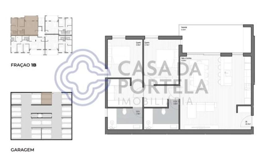 Apartamento T2 para Venda em Poiares (Santo Andre) Foto 19