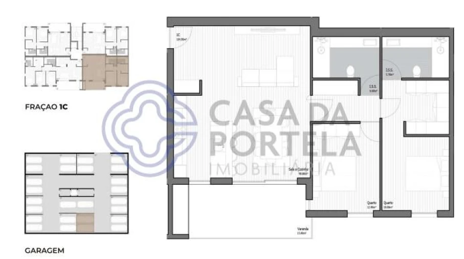 Apartamento T2 para Venda em Poiares (Santo Andre) Foto 19