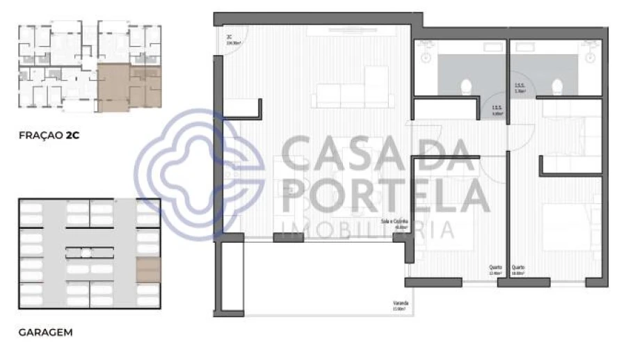 Apartamento T2 para Venda em Poiares (Santo Andre) Foto 19